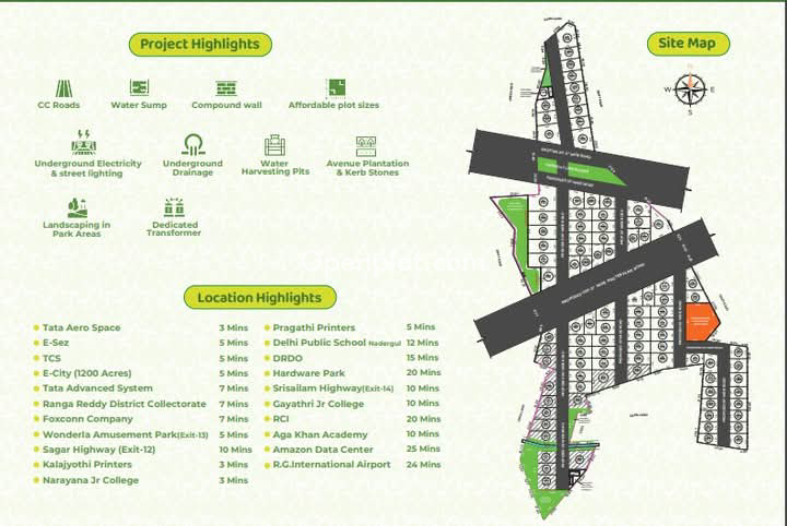 Plot for Sale in Kongarakalan,Ranga Reddy